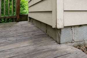 Termite inspection of a Maryland home during humid summer weather